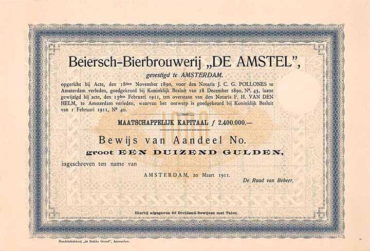 Beiersch Bierbrouwerij “De Amstel”