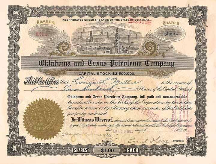 Oklahoma & Texas Petroleum Co.