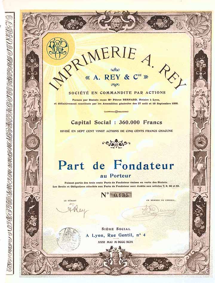 Imprimerie A. Rey Soc. en Commandite par Actions