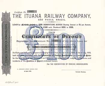 Ituana Railway Co. (Sao Paul, Brazil)