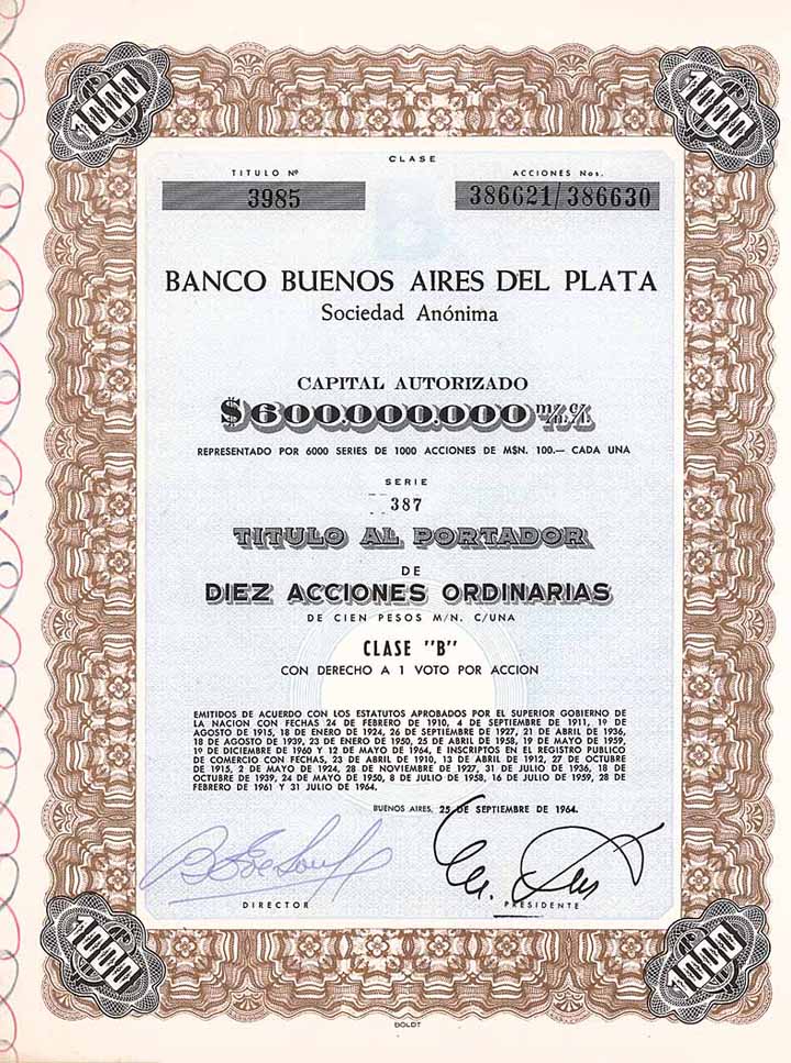 Banco Buenos Aires del Plata S.A.