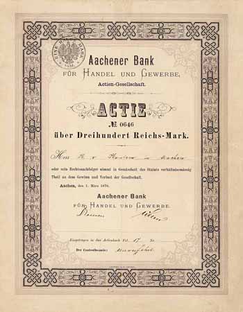 Aachener Bank für Handel und Gewerbe AG