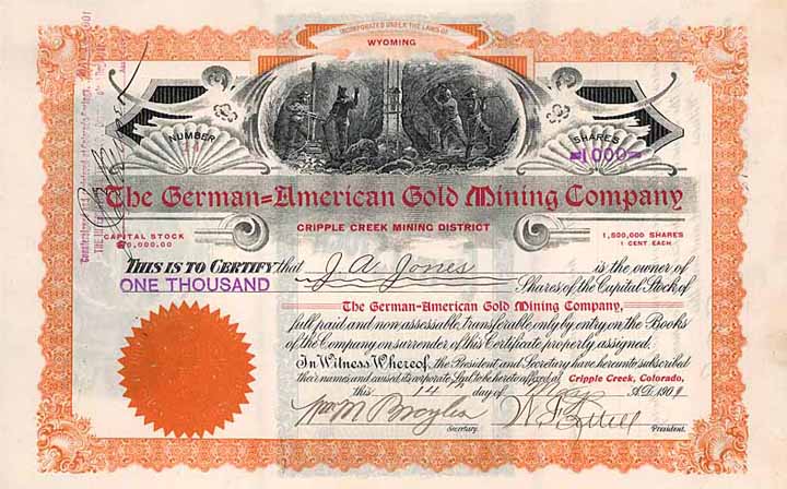 German-American Gold Mining Co.