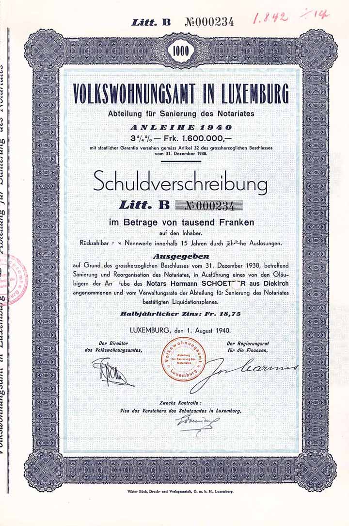 Volkswohnungsamt in Luxemburg