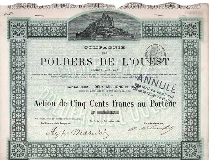 Cie. des Polders de l’Ouest S.A.