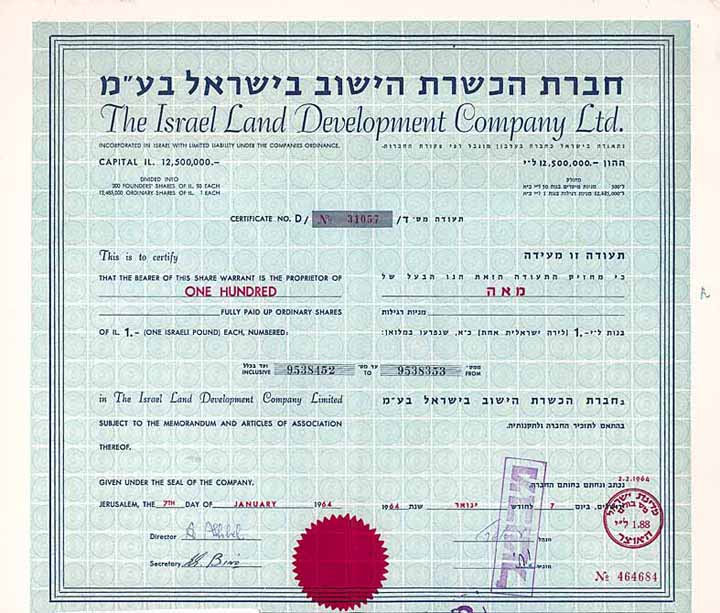 Israel Land Development Co.