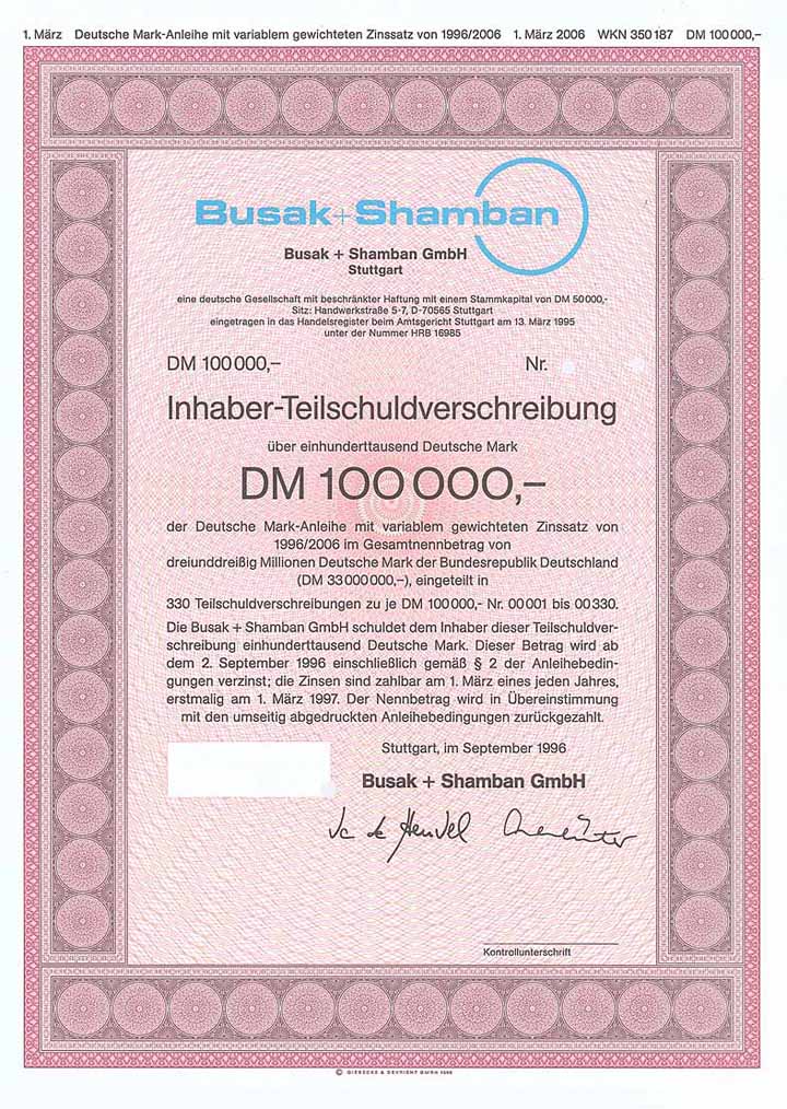 Busak + Shamban GmbH