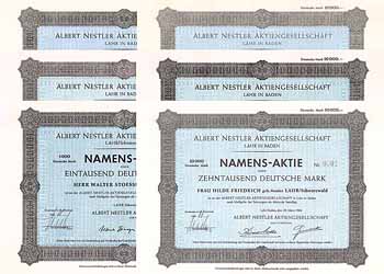 Albert Nestler AG (6 Stücke)