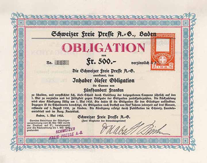 Schweizer Freie Presse