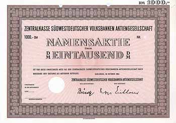 Zentralkasse Südwestdeutscher Volksbanken AG