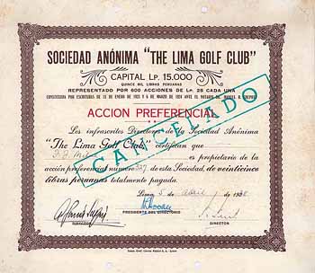 S.A. “The Lima Golf Club”