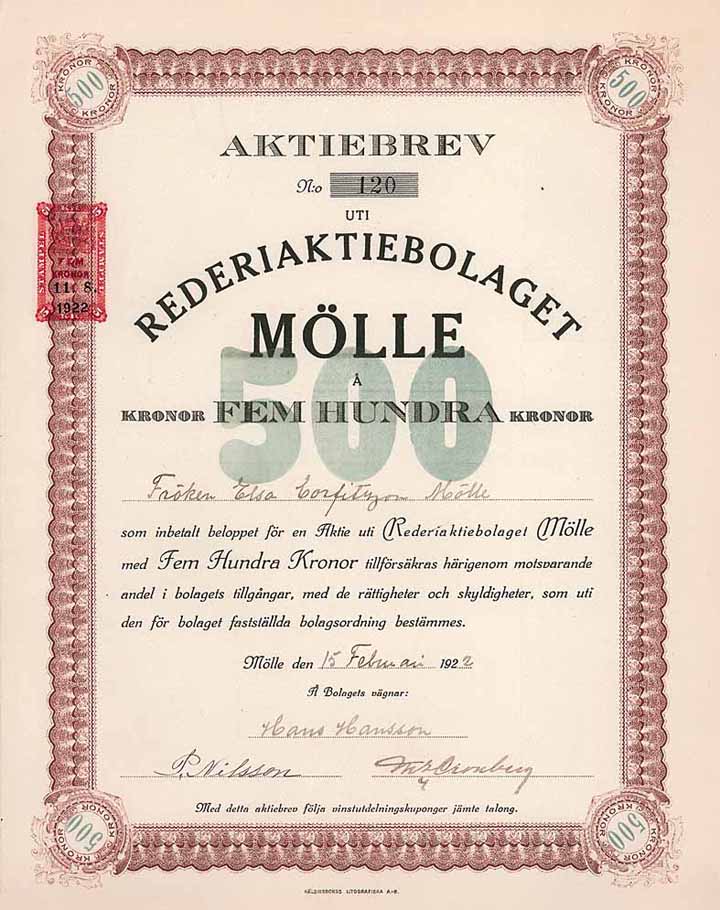 Rederiaktiebolaget Mölle