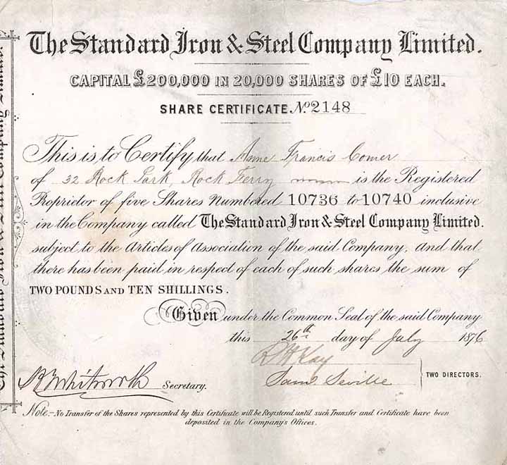 Standard Iron & Steel Company