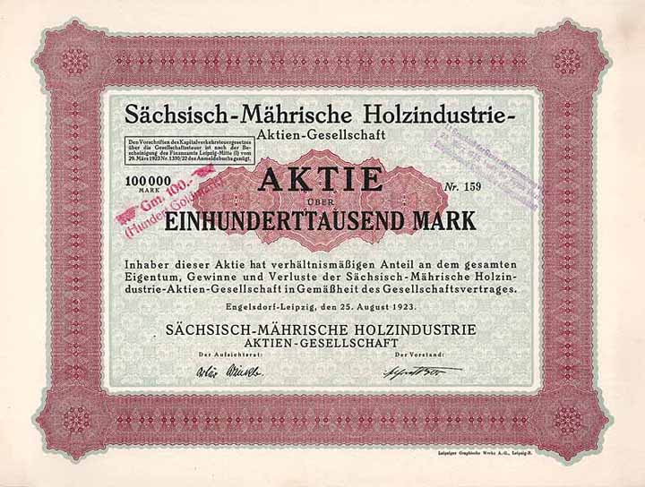 Sächsisch-Mährische Holzindustrie AG