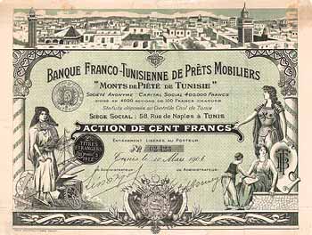 Banque Franco-Tunisienne de Prets Mobiliers “Monts de Piete de Tunisie” S.A.