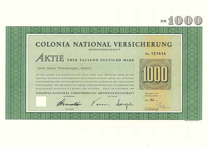 Colonia National Versicherung AG