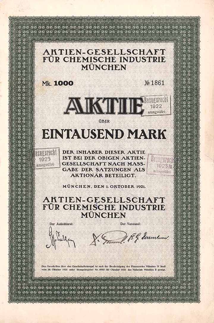 AG für chemische Industrie