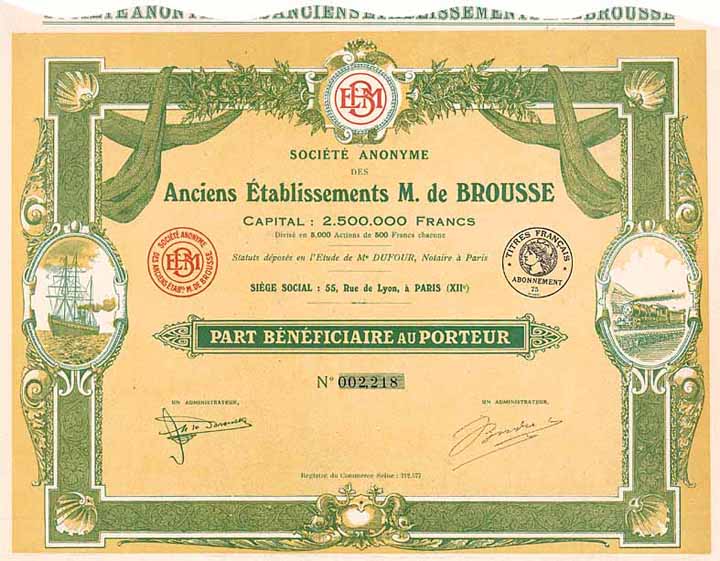 S.A. des Anciens Établissements M. de Brousse