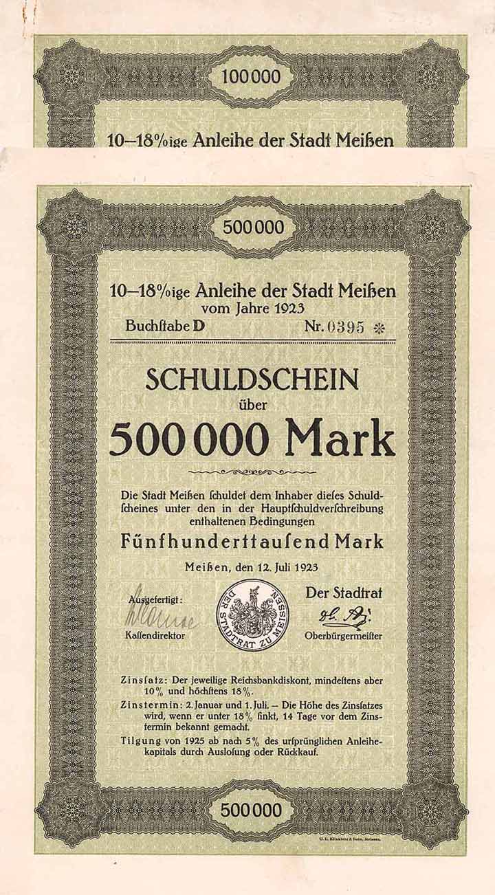 Stadt Meißen - Lot 2 Stücke