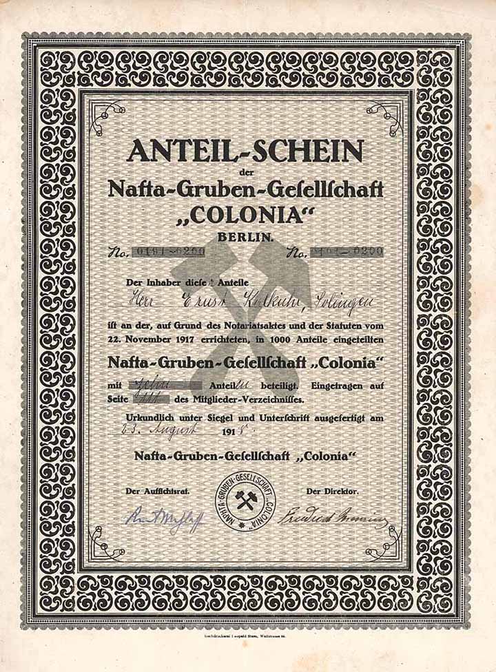 Nafta-Gruben-Gesellschaft Colonia