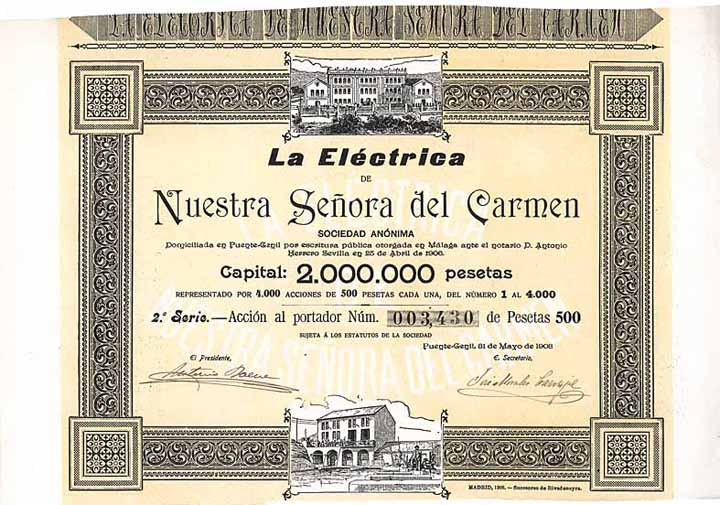 La Eléctrica de Nuestra Senora del Carmen S.A.