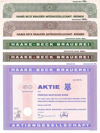 Haake-Beck Brauerei AG (5 Stücke)