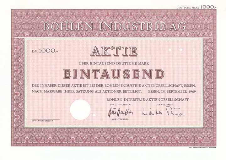 Bohlen Industrie AG