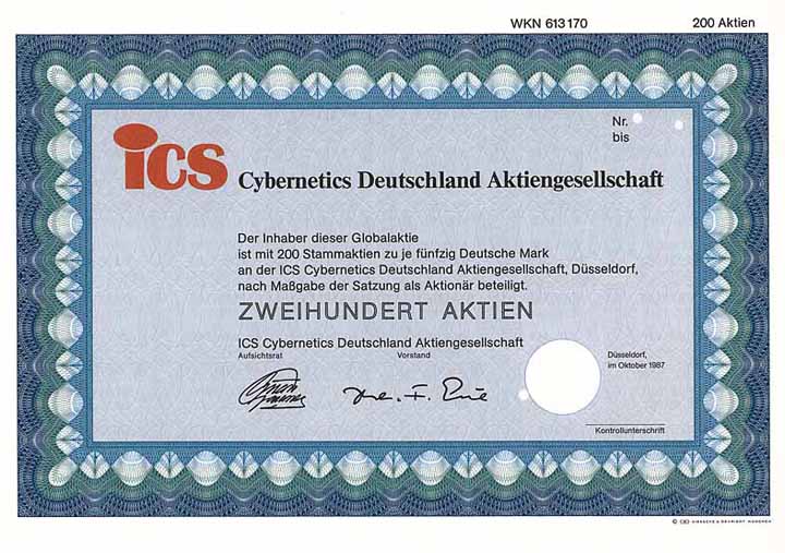 ICS Cybernetics Deutschland AG