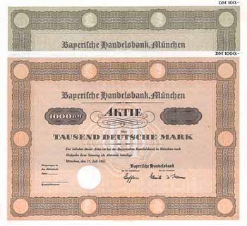 Bayerische Handelsbank (7 Stücke)