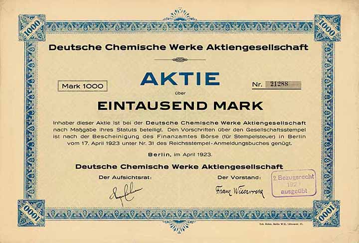 Deutsche Chemische Werke AG