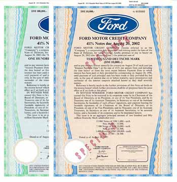 Ford Motor Credit Co. (2 Stücke)