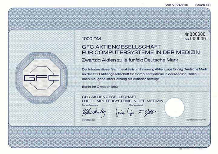 GFC AG für Computersysteme in der Medizin