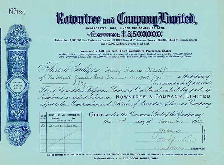 Rowntree & Co. Ltd.