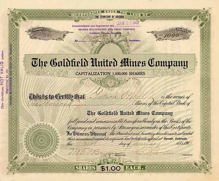 Goldfiel United Mines Co.