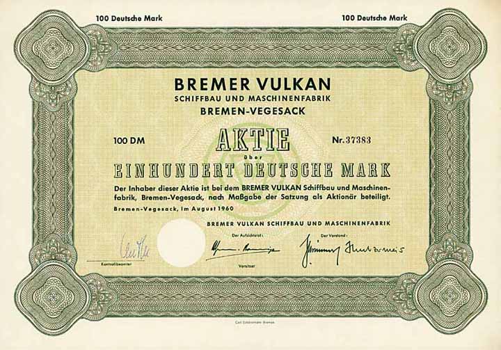 Bremer Vulkan Schiffbau und Maschinenfabrik