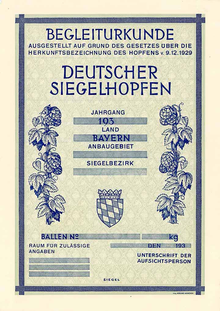 Deutscher Siegelhopfen (Bayern)