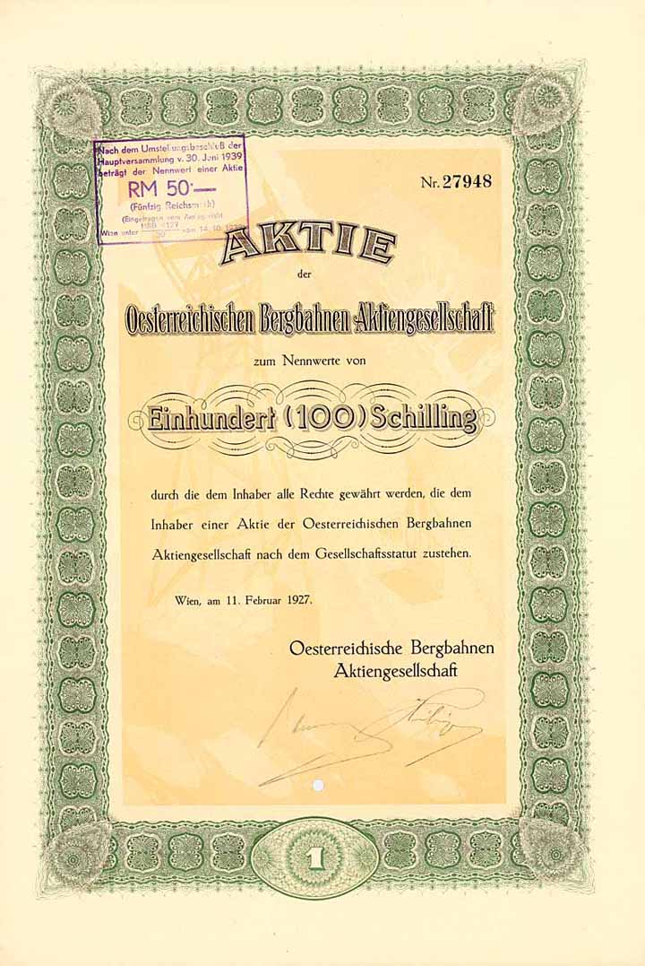 Oesterreichische Bergbahnen AG