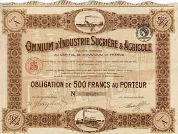 Omnium d'Industrie Sucriere & Agricole S.A.