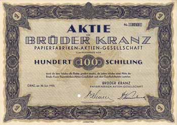 Brüder Kranz Papierfabriken-AG