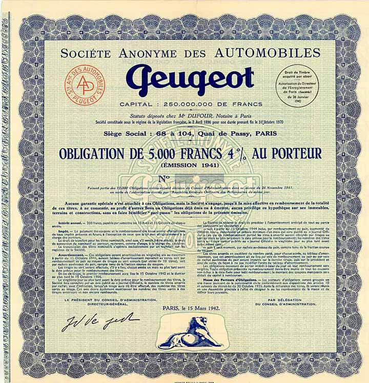 S.A. des Automobiles Peugeot