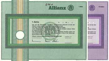 Allianz Lebensversicherungs-AG (2 Stücke)