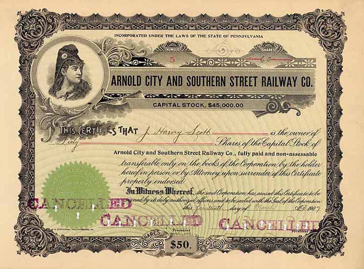 Arnold City & Southern Street Railway