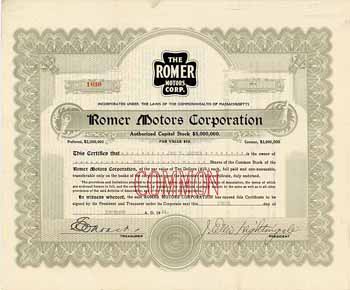 Romer Motors Corp.