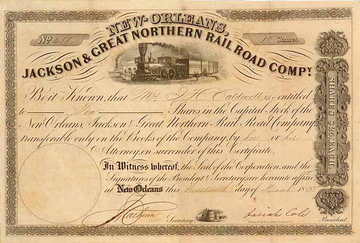 New Orleans, Jackson & Great Northern Railroad