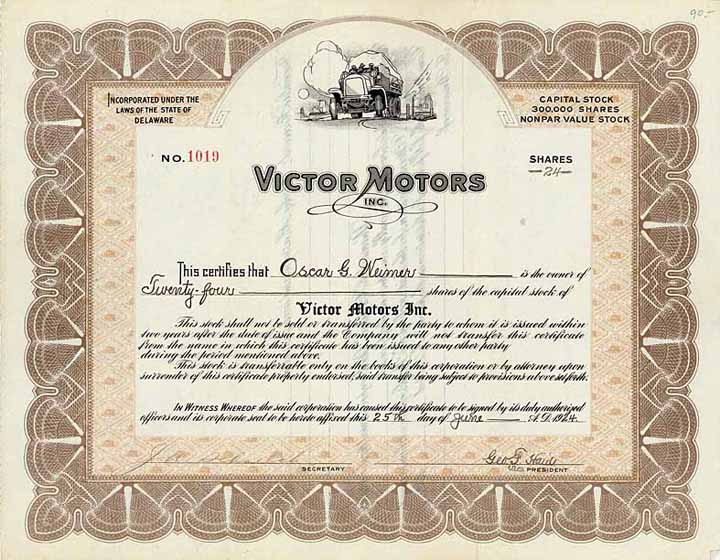 Victor Motors Inc.