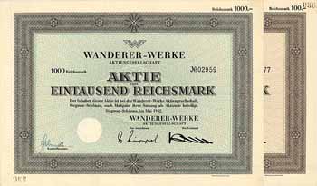 Wanderer-Werke AG (2 Stücke)