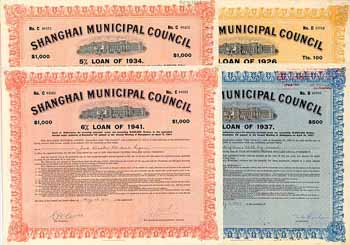 Shanghai Municipal Council (9 Stücke 1926-1941)