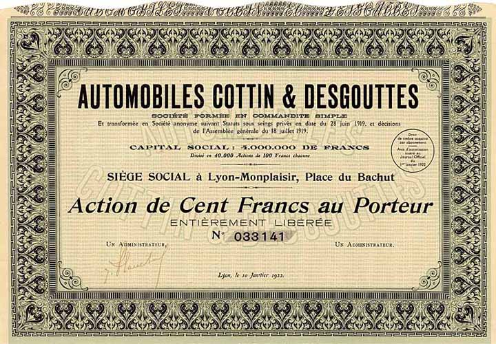 Automobiles Cottin & Desgouttes