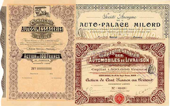 Konvolut - Automobile Frankreich (14 Stücke)