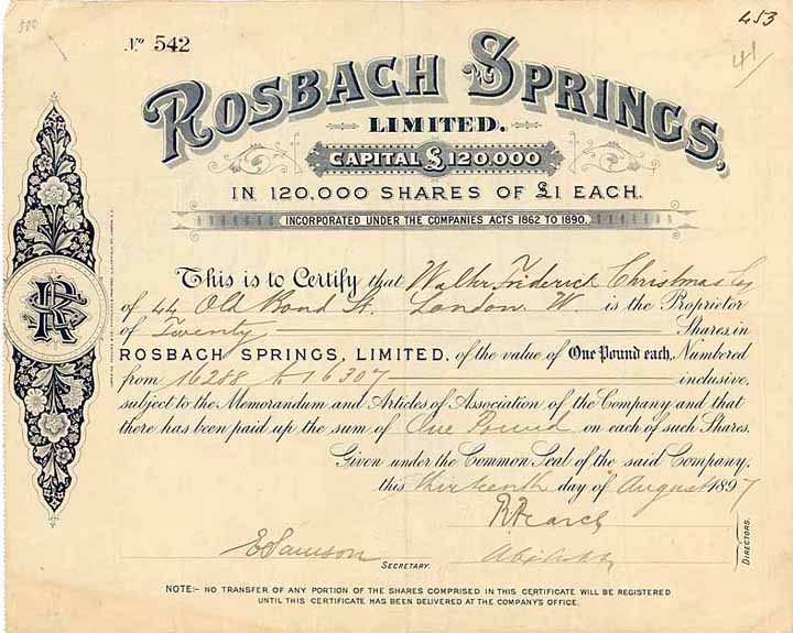 Rosbach Springs Ltd.